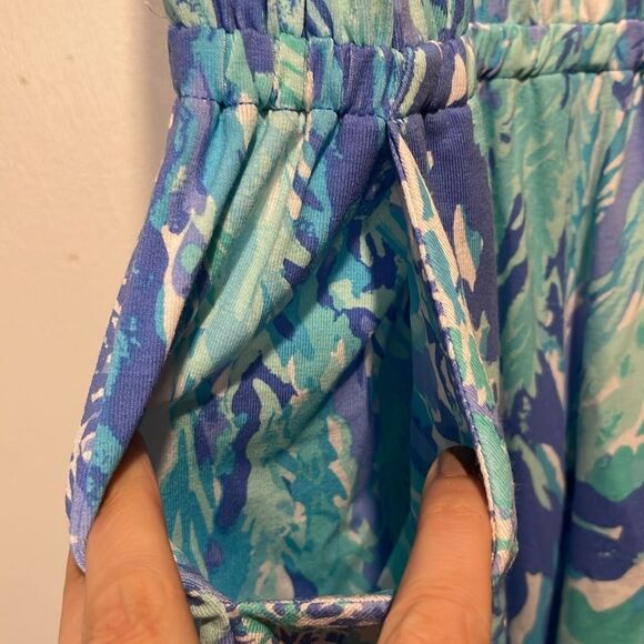 Lilly Pulitzer NWT LaLa Halter Romper Blue Haven Hey Hey Soleil- Size XXS - Picture 6 of 12